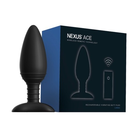 NEXUS - ACE REMOTE CONTROL VIBRATING BUTT PLUG LARGE