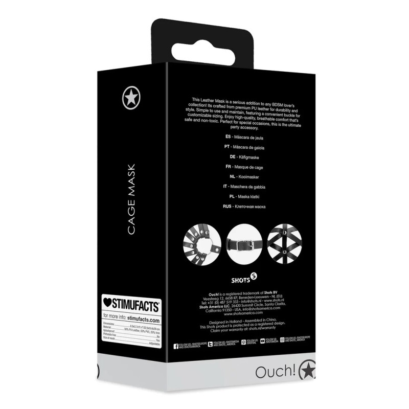 OUCH! Cage Mask - Black