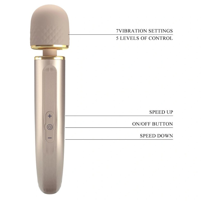 Pretty Love | Πολυτελής Κλειτοριδικός Δονητής Wand Massager - Gold