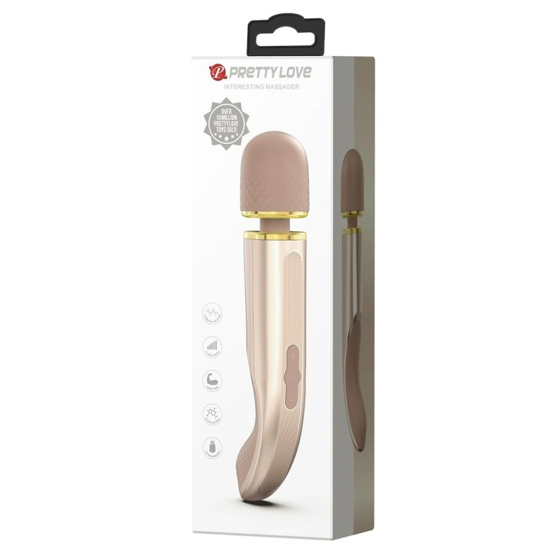 Pretty Love | Wand Massager | 29 cm Luxury Clitoral Vibrator - Gold