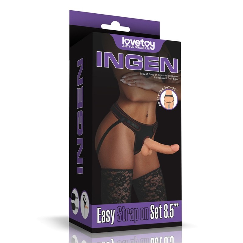 Love Toy | Ingen | Set Easy Strap-On With Realistic Dildo - 22cm