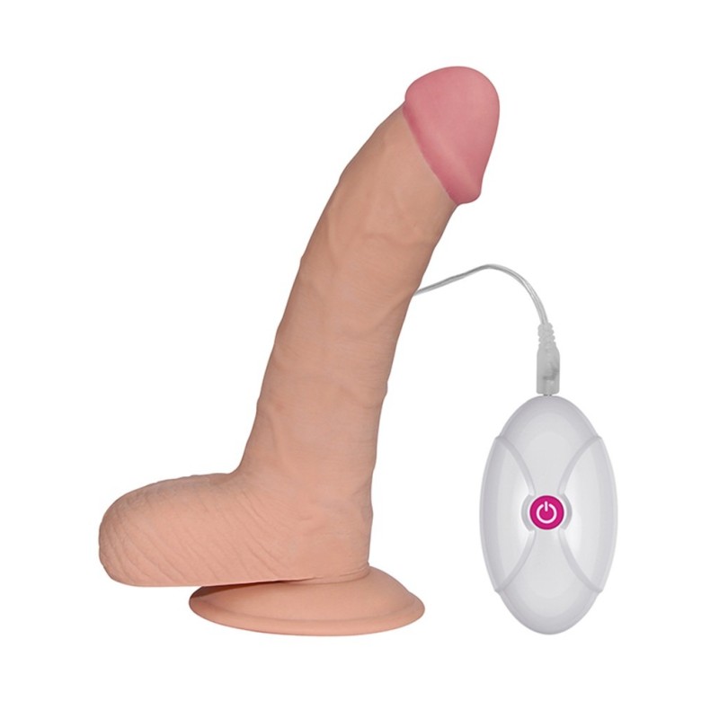Love Toy | Ρεαλιστικό Δονούμενο Ομοίωμα Πέους με Remote Control - 21cm