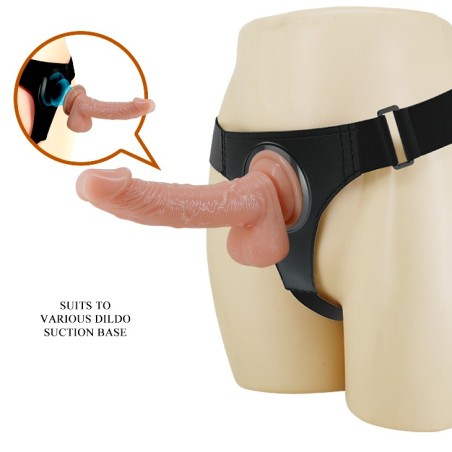 Strap-on Harness Briefs Kevin | Suction Cup Fastening - Dual Layer Ομοίωμα 19 cm