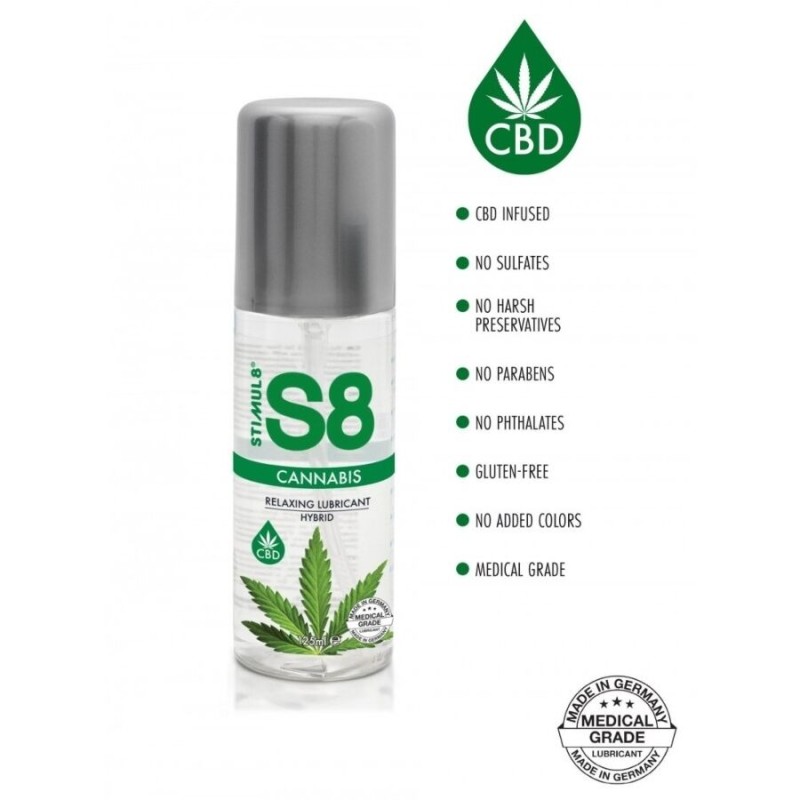 STIMUL8 | S8 - Cannabis Hybrid Lubricant - 125ml