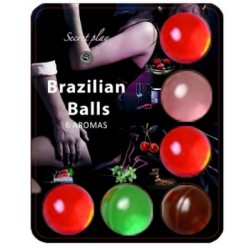 SECRETPLAY | Lubricated Brazilian Balls With Hot Effect - 6 Units