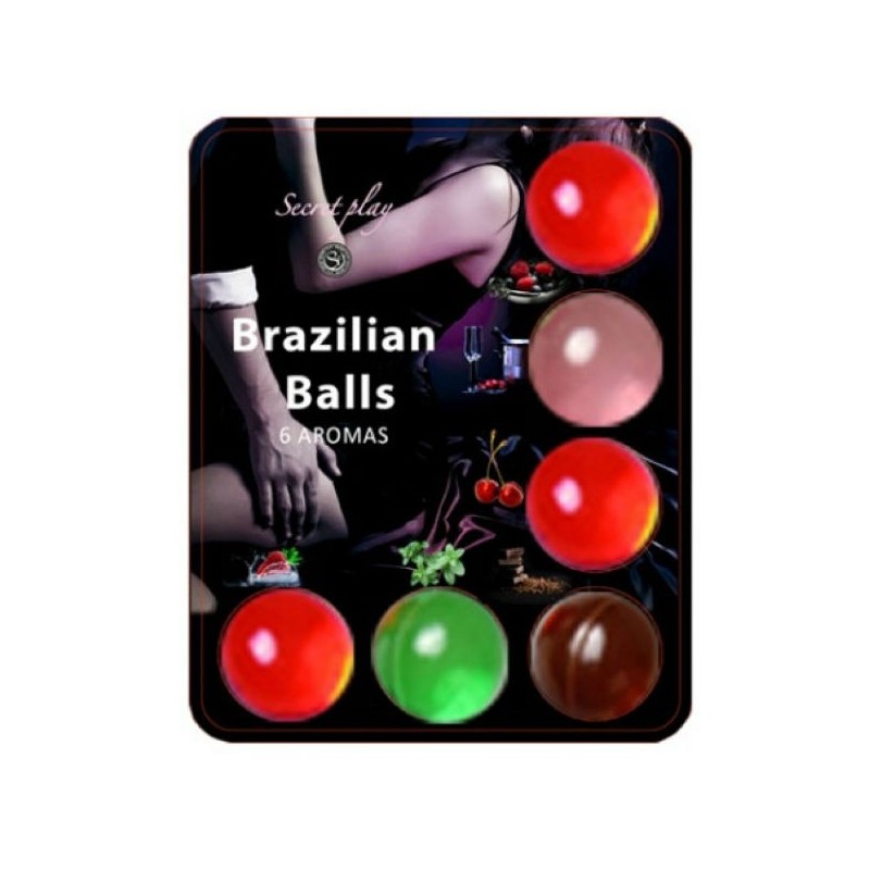 SECRETPLAY | Lubricated Brazilian Balls With Hot Effect - 6 Units