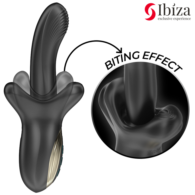 IBIZA | Ισχυρός Δονητής Σιλικόνης - Thrusting & Biting Effect