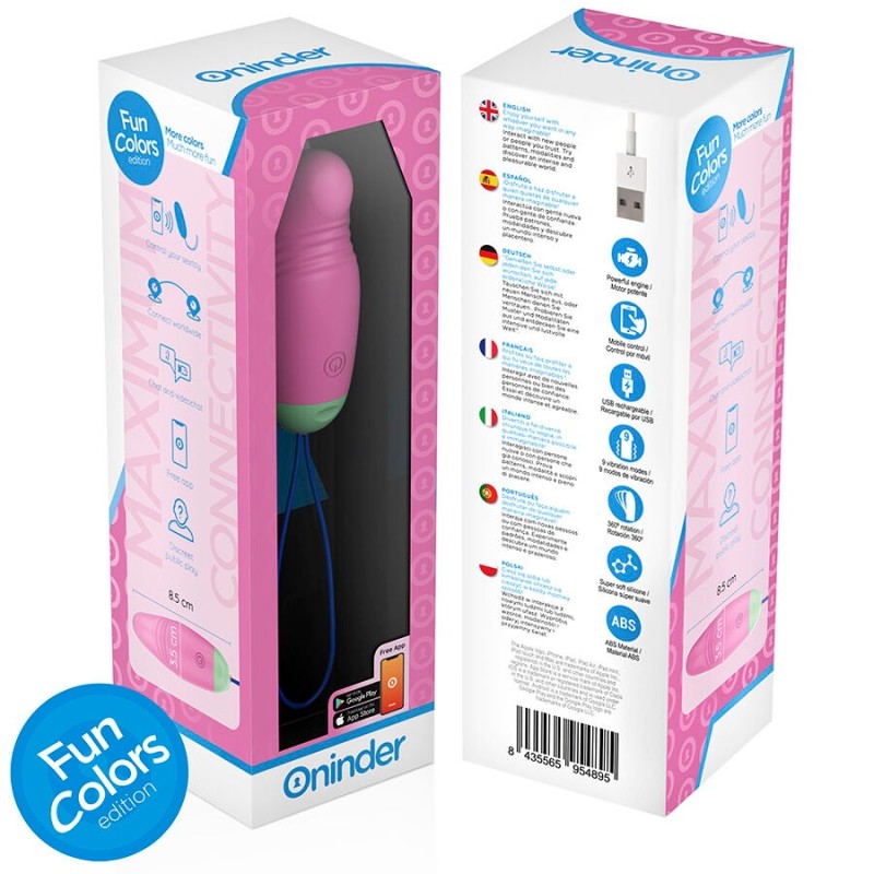 ONINDER CUTE | Love Pleasure Vibro-Rotating Egg 360 Silicone - Free Worldwide App