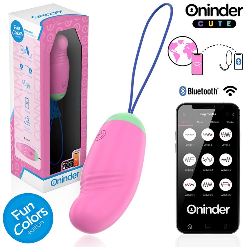 ONINDER CUTE | Love Pleasure Vibro-Rotating Egg 360 Silicone - Free Worldwide App