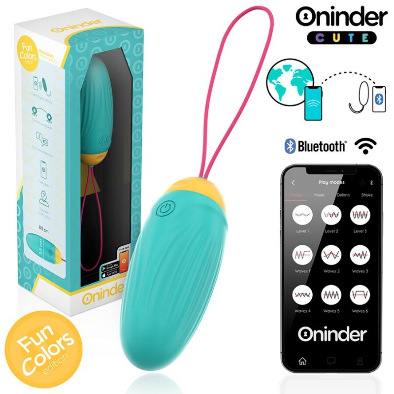 ONINDER CUTE | Vibro-Rotating Silicone Gem Egg - Free Worldwide App