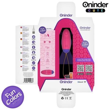 ONINDER CUTE | App Controled Vibro-Wave & Tapping Κολπικό Αυγό Σιλικόνης