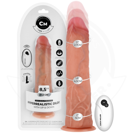 COCK MILLER | Thrusting Realistic Dildo With Suction Cup And Remote Control - 21,5cm