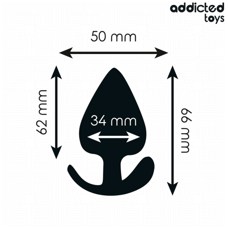 ADDICTED TOYS | Πρωκτική Σφήνα Σιλικόνης - 6,6cm
