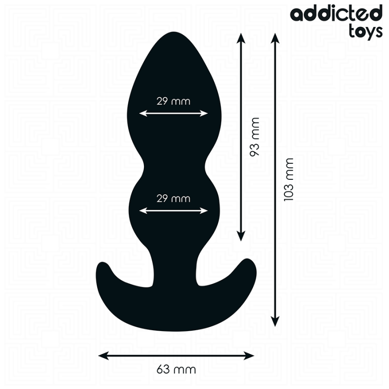 ADDICTED TOYS | Curved Silicone Anal Plug Small - 10,3cm