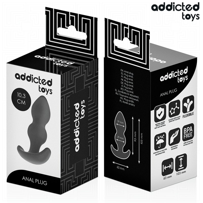 ADDICTED TOYS | Καμπυλωτή Πρωκτική Σφήνα Σιλικόνης Small - 10,3cm