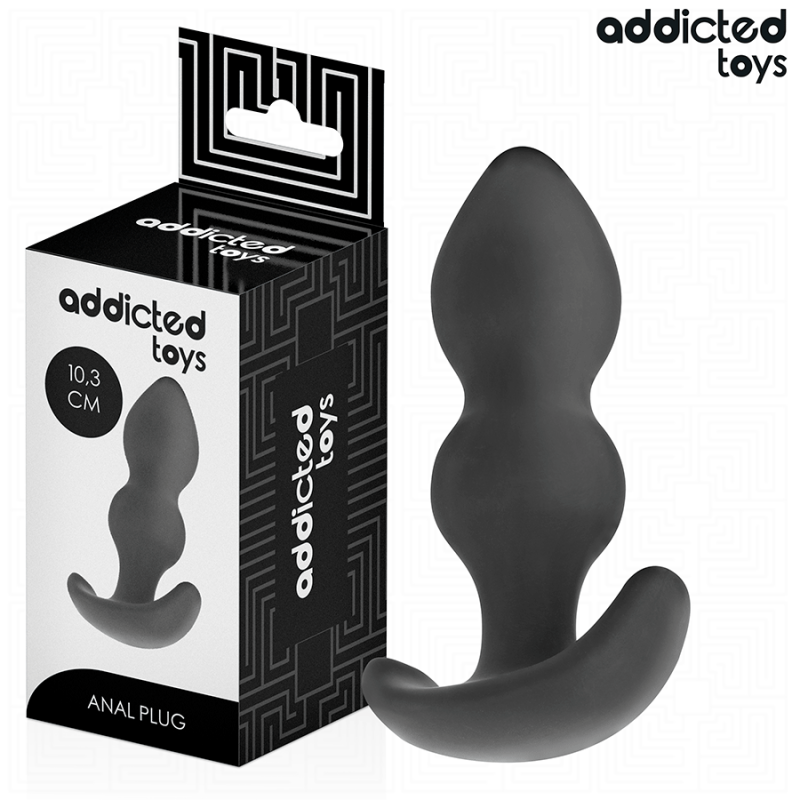 ADDICTED TOYS | Curved Silicone Anal Plug Small - 10,3cm