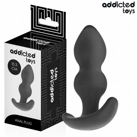 ADDICTED TOYS | Curved Silicone Anal Plug Small - 10,3cm