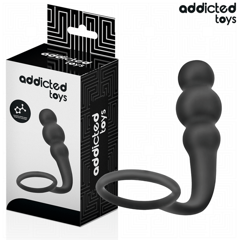 ADDICTED TOYS | Silicone Anal Plug With Cock Ring - Model 1