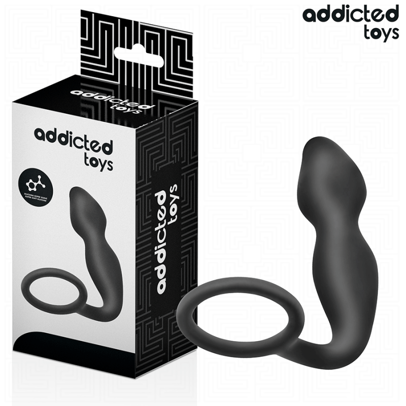 ADDICTED TOYS | Πρωκτική Σφήνα Σιλικόνης Με Δαχτυλίδι Πέους - Model 2