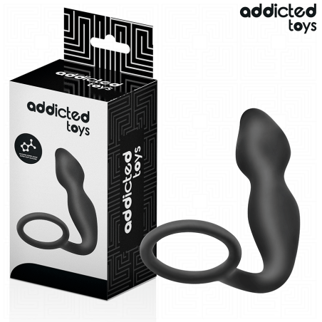 ADDICTED TOYS | Silicon Anal Plug With Cock Ring - Model 2