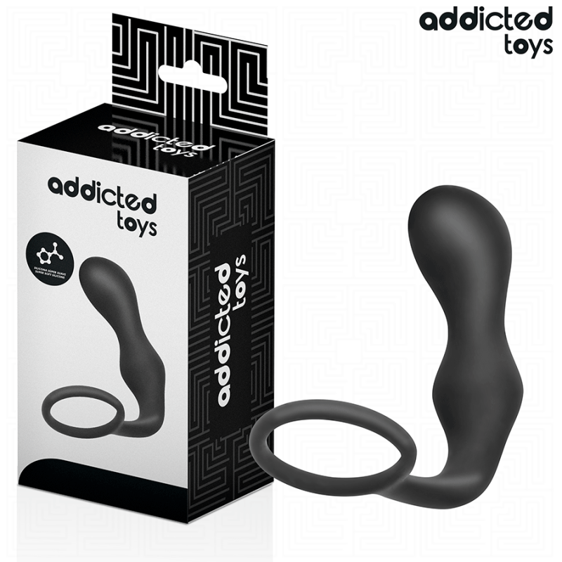 ADDICTED TOYS | Silicone Anal Plug With Cock Ring - Model 3