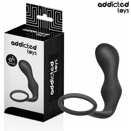 ADDICTED TOYS | Silicone Anal Plug With Cock Ring - Model 3