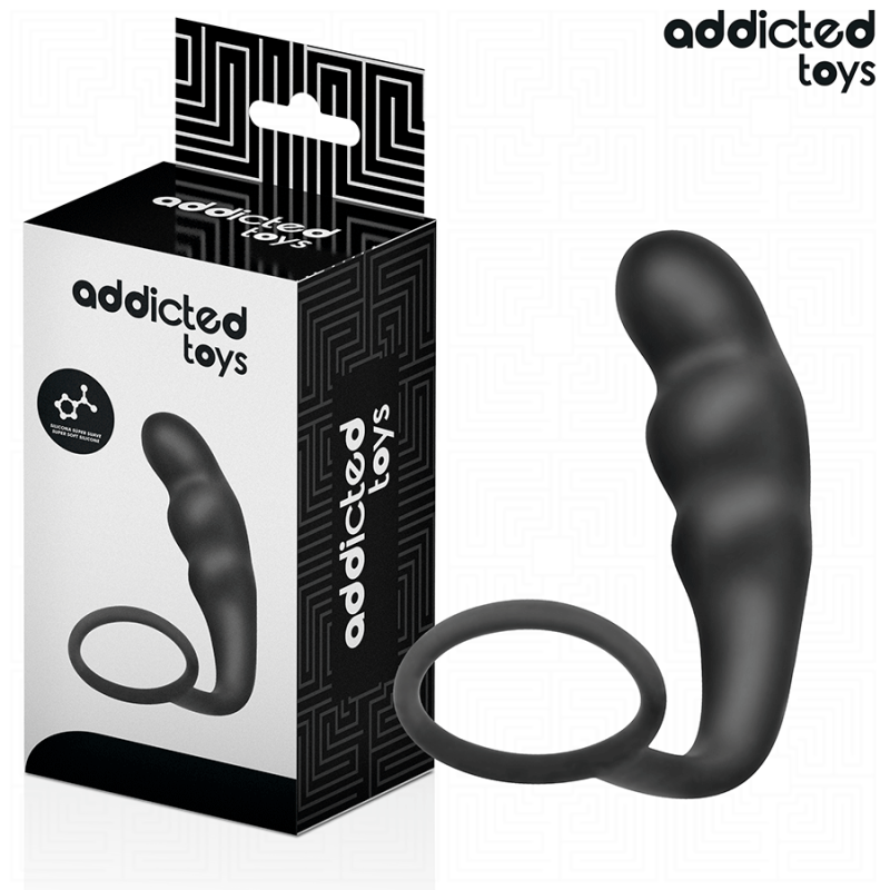 ADDICTED TOYS | Πρωκτική Σφήνα Σιλικόνης Με Δαχτυλίδι Πέους - Model 4