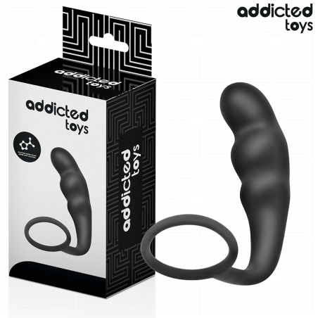 ADDICTED TOYS | Silicone Anal Plug With Cock Ring - Model 4