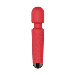 Luna | Silicone Wand Massager | 20 Vibration Programs - Red