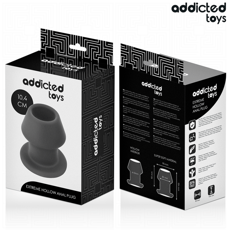 ADDICTED TOYS | Extreme Hollow Silicone Anal Plug Large 10cm