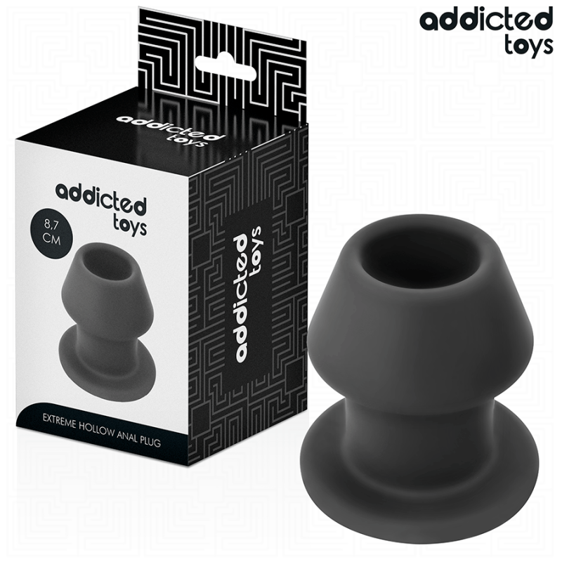 ADDICTED TOYS | Extreme Hollow Silicone Anal Plug Medium - 9cm