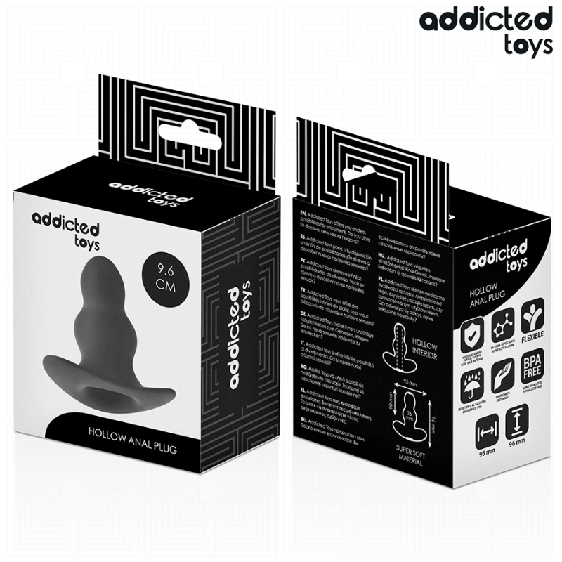 ADDICTED TOYS | Hollow Silicone Anal Plug Size Medium 9,6cm
