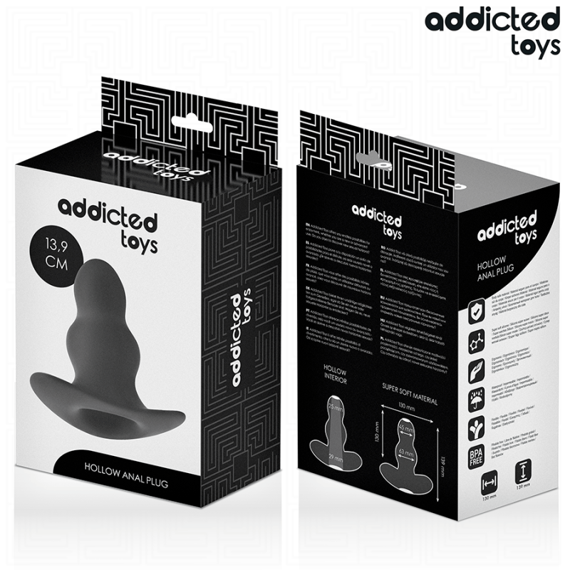 ADDICTED TOYS | Hollow Silicone Anal Plug Size XL 13,9 cm