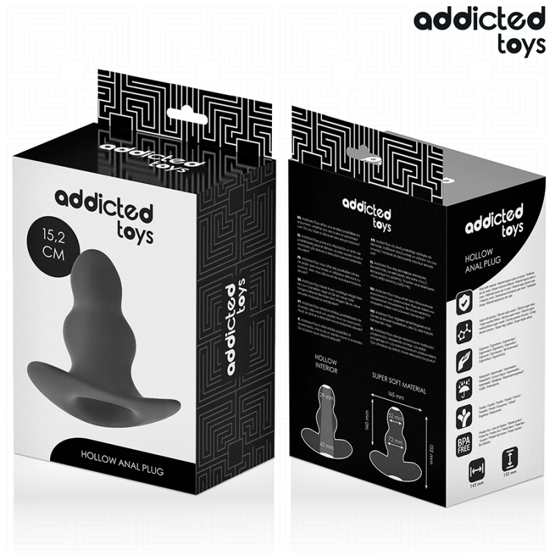 ADDICTED TOYS | Hollow Anal Plug Σιλικόνης - XXL - 15,2cm