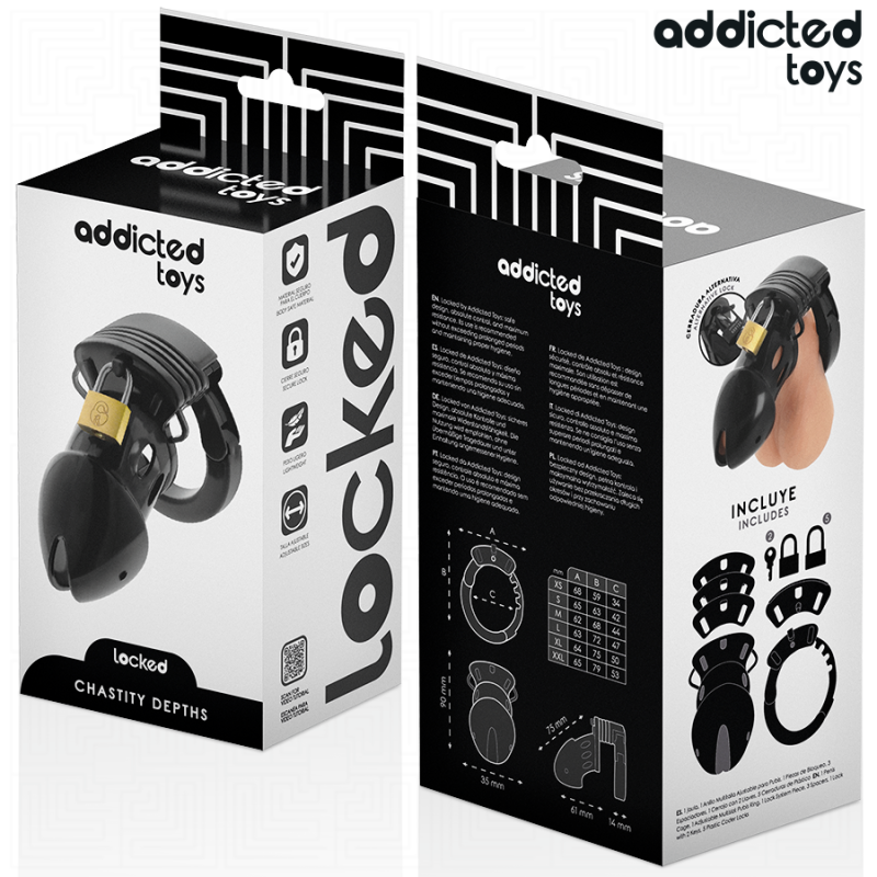 ADDICTED TOYS | LOCKED | Chastity Depths Cock Cage 7,5cm