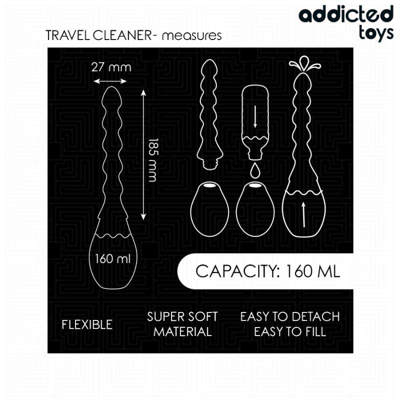 ADDICTED TOYS | Travel Silicone Anal Enema - Model 2