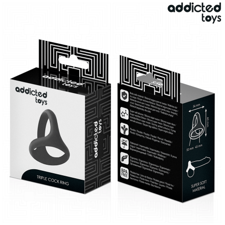 ADDICTED TOYS | Thick Triple Penis Ring