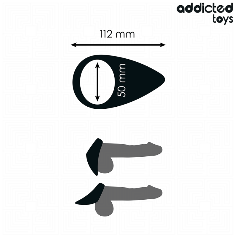 ADDICTED TOYS | Tear Shaped Silicone Penis Ring
