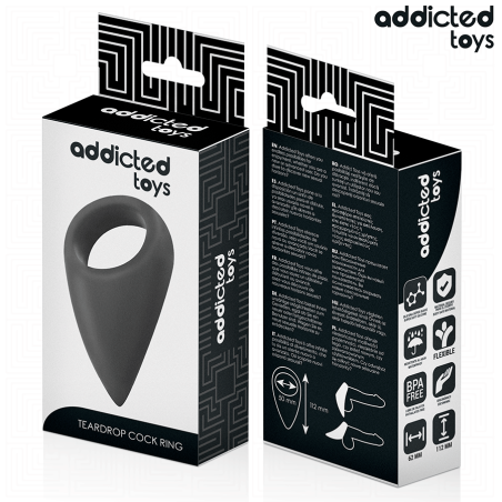 ADDICTED TOYS | Tear Shaped Silicone Penis Ring