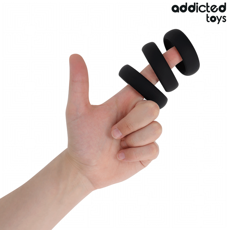 ADDICTED TOYS | Set Of Flat Silicone Rings