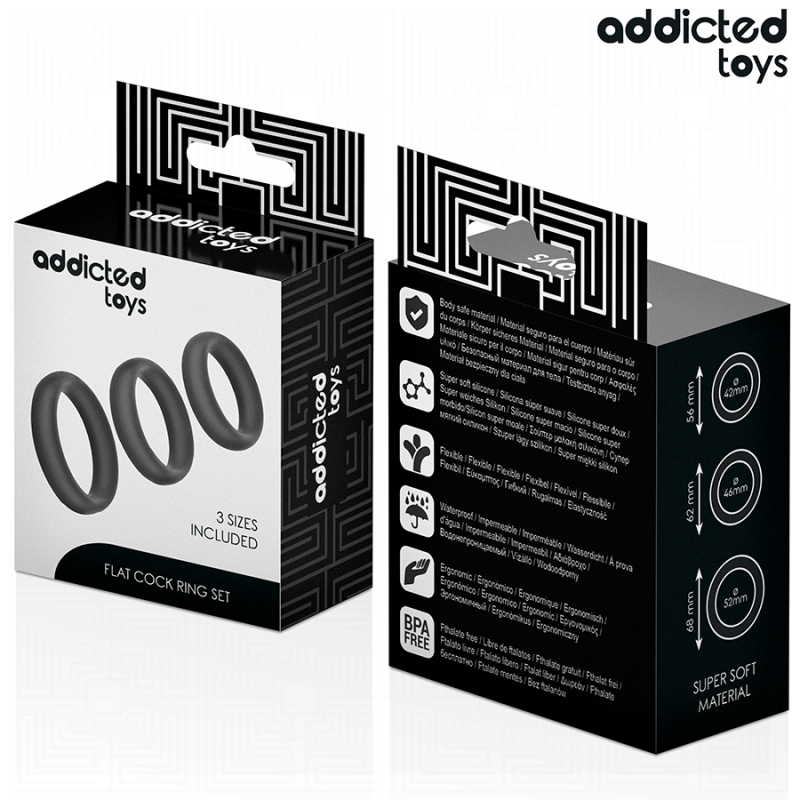 ADDICTED TOYS | Set Of Flat Silicone Rings