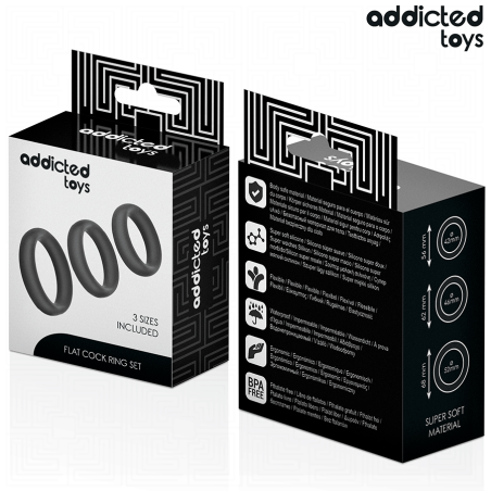 ADDICTED TOYS | Set Of Flat Silicone Rings