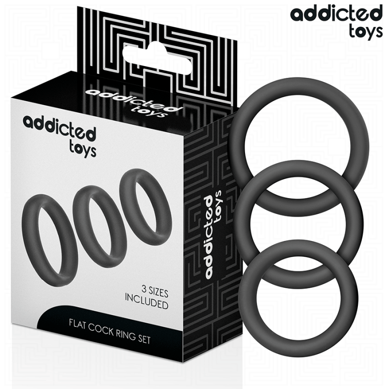 ADDICTED TOYS | Set Of Flat Silicone Rings