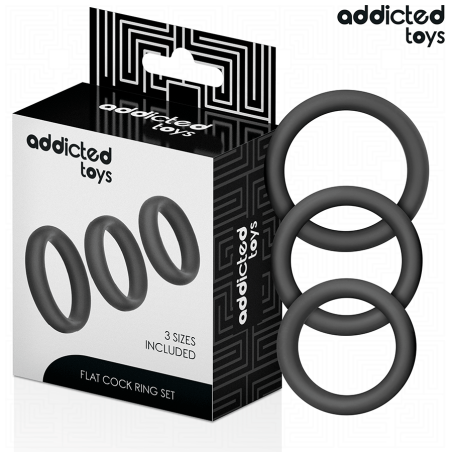 ADDICTED TOYS | Set Of Flat Silicone Rings