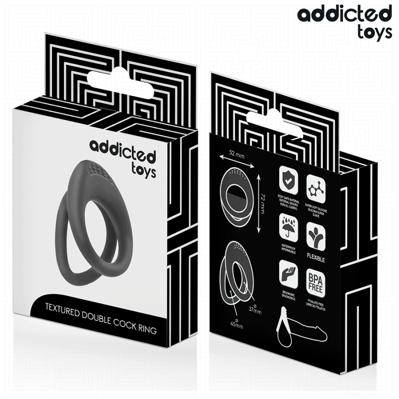 ADDICTED TOYS | Double Textured Penis Ring