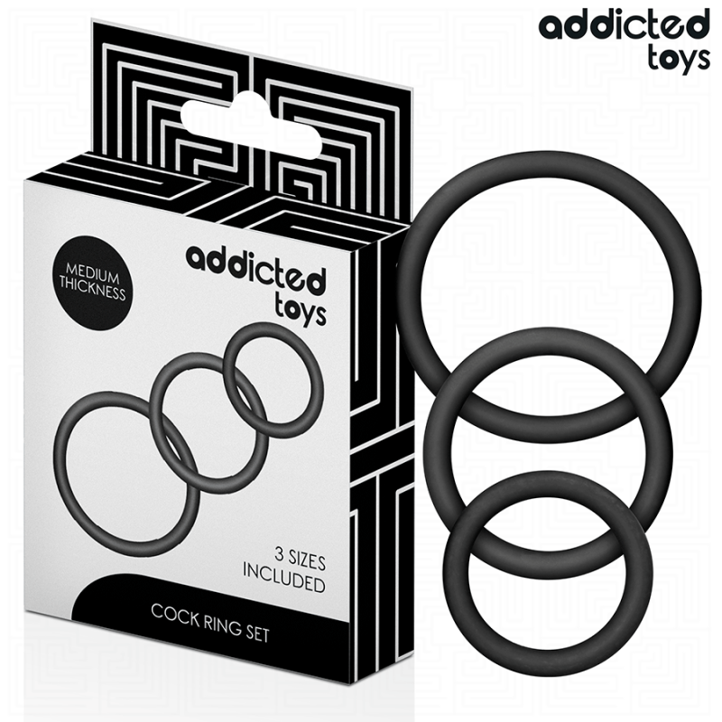 ADDICTED TOYS | Set Of Silicone Rings Model 2