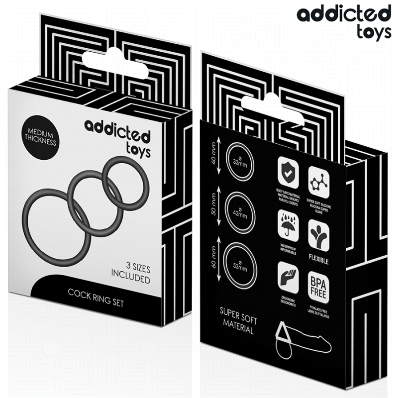 ADDICTED TOYS | Set Of Silicone Rings Model 2