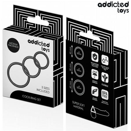 ADDICTED TOYS | Set Of Silicone Rings Model 2