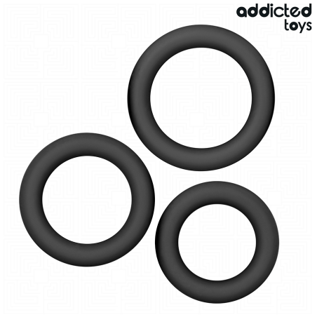 ADDICTED TOYS | Set Δαχτυλιδιών Πέους Σιλικόνης - Model 1