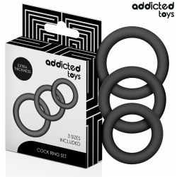 ADDICTED TOYS | Set Δαχτυλιδιών Πέους Σιλικόνης - Model 1